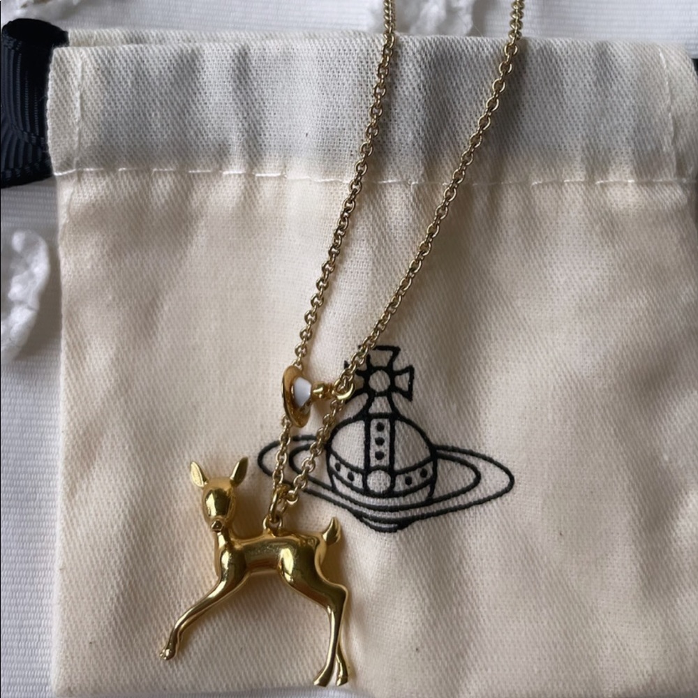 Gold Dear Necklace